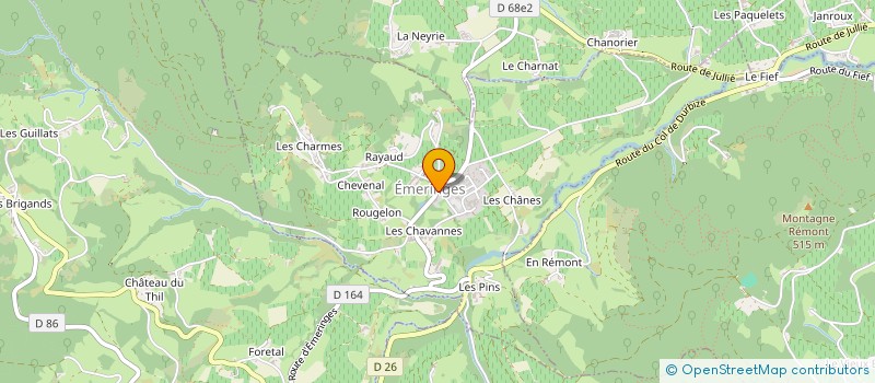 localisation de l'entreprise MAISON THIVOLLE  EMERINGES