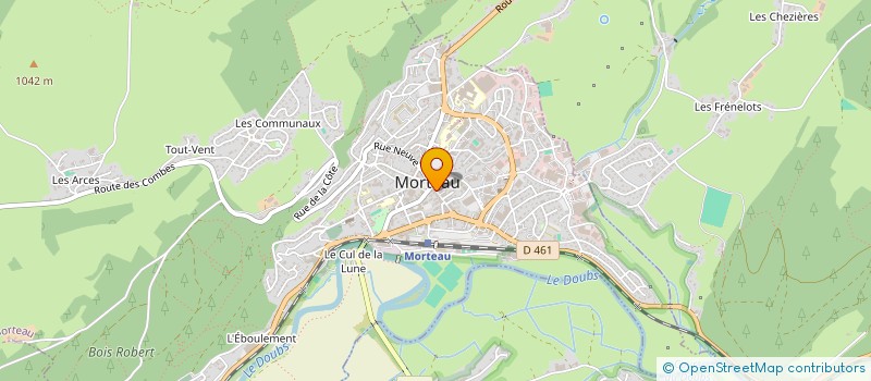 localisation de l'entreprise MAISON TISSERAND  MORTEAU