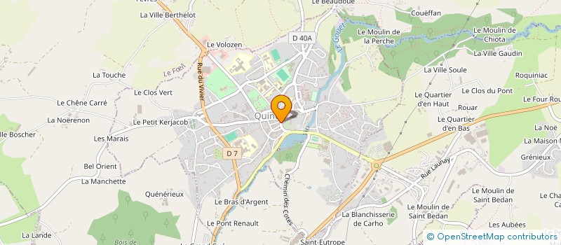 localisation de l'entreprise MAISON TOULCANON à QUINTIN