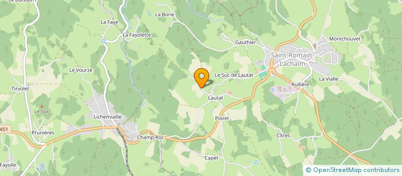 localisation de l'entreprise MAISON VACCARO  SAINT-ROMAIN-LACHALM