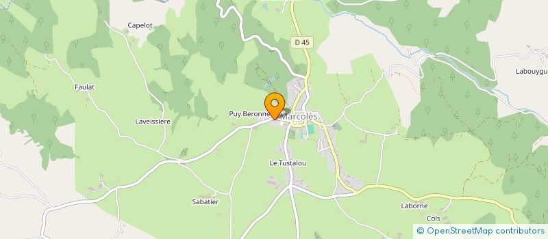 localisation de l'entreprise MAISON VALENTINE à MARCOLES