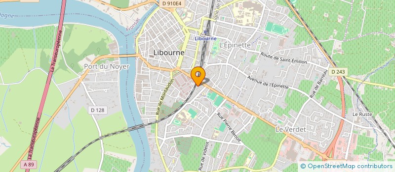 localisation de l'entreprise MAISON VERDUN  LIBOURNE