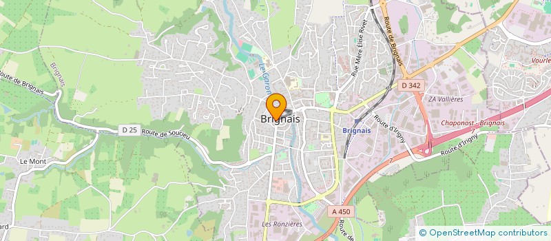 localisation de l'entreprise MAISON VERNEY  BRIGNAIS