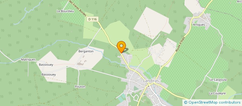 localisation de l'entreprise MAISON VERTE L'HERBE  LANDIRAS