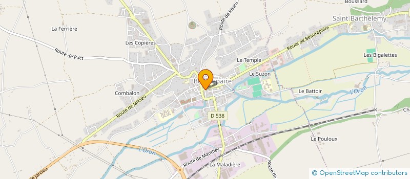 localisation de l'entreprise MAISON VIE BEAUREPAIRE à BEAUREPAIRE