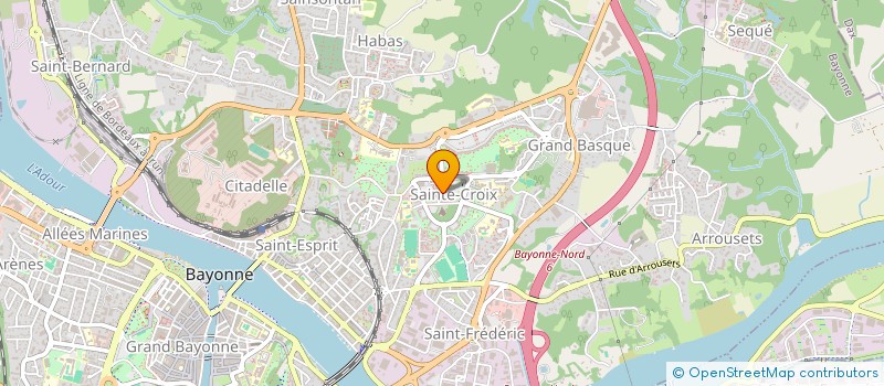 localisation de l'entreprise MAISON VIE CITOYENNE BAYONNE STE CROIX  BAYONNE