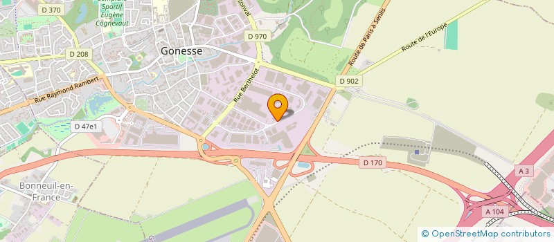 localisation de l'entreprise MAISON VIE INTER-ACTIVE ( M. V.I. A.)  GONESSE