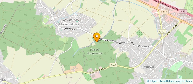 localisation de l'entreprise MAISON VIVENT  ORGEVAL