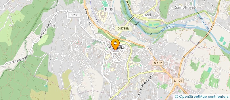 localisation de l'entreprise MAISON YERAZ  AUBENAS