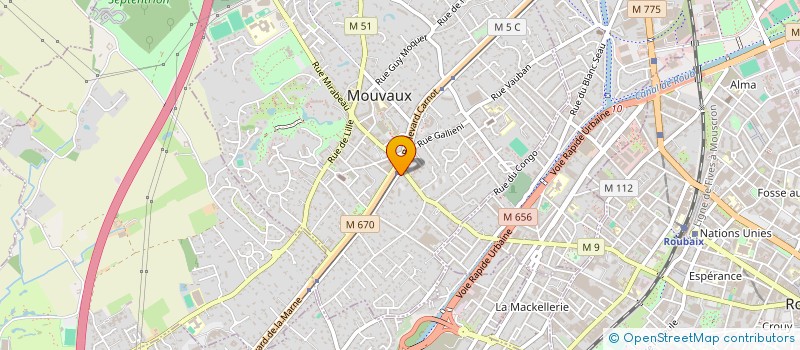 localisation de l'entreprise MAISON YLA  MOUVAUX