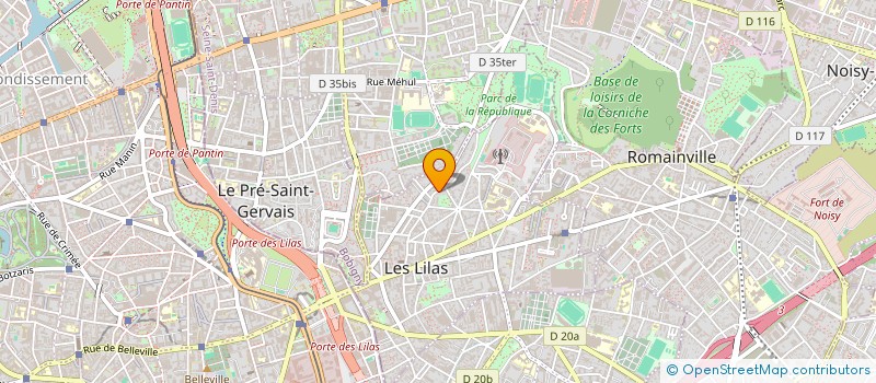 localisation de l'entreprise MAISON YOGA à LES LILAS