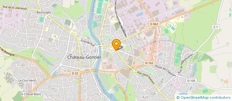 localisation de l'entreprise MAISON ZANETTI  CHATEAU-GONTIER-SUR-MAYENNE