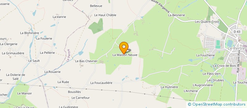 localisation de l'entreprise MAISONNEUVE  TORCE