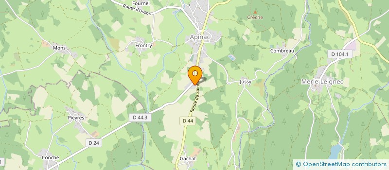 localisation de l'entreprise MAISONNEUVE RAPHAEL  APINAC