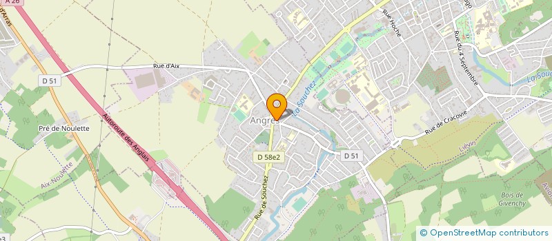 localisation de l'entreprise MAISONOR à ANGRES