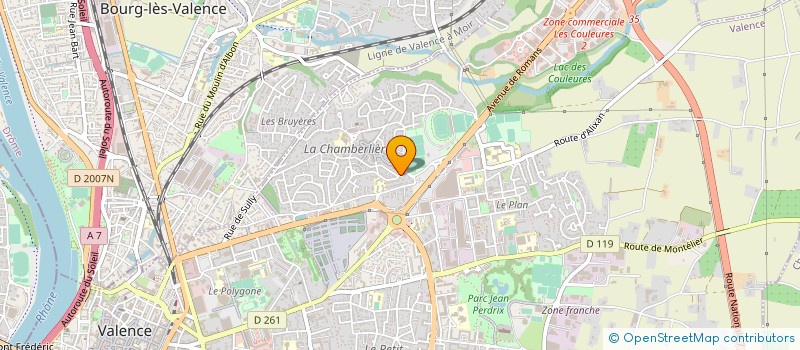 localisation de l'entreprise MAISONS ACTUELLES à VALENCE