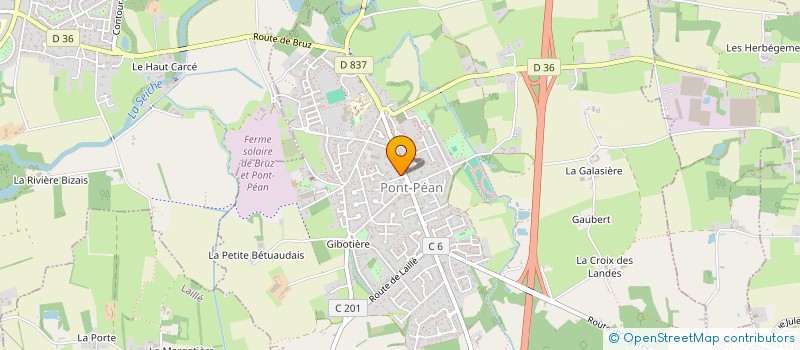 localisation de l'entreprise MAISONS ADN  PONT-PEAN