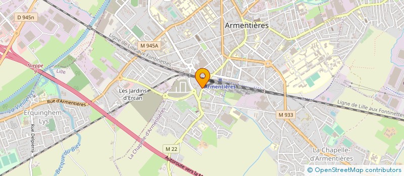localisation de l'entreprise MAISONS ARMENTIEROISES à LA CHAPELLE-D'ARMENTIERES