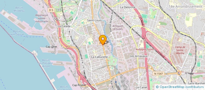 localisation de l'entreprise MAISONS ATRIUM SARL à MARSEILLE