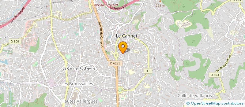 localisation de l'entreprise MAISONS AZUR PROVENCE à LE CANNET