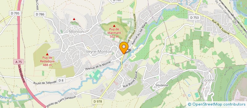 localisation de l'entreprise MAISONS BASTIDE  VEYRE-MONTON