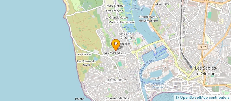 localisation de l'entreprise MAISONS BLEUES à LES SABLES D'OLONNE