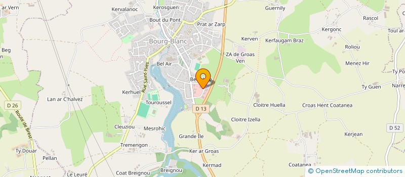 localisation de l'entreprise MAISONS BOIS OUEST à BOURG-BLANC
