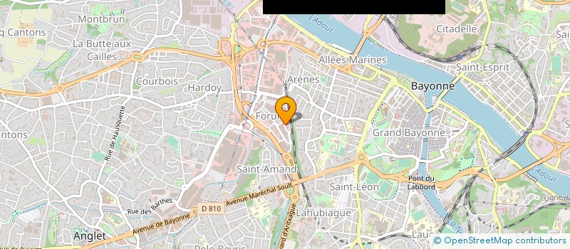 localisation de l'entreprise MAISONS CBL à BAYONNE