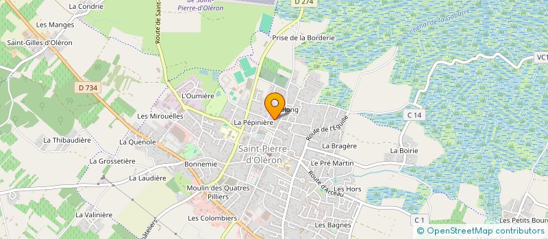 localisation de l'entreprise MAISONS CLAIR SOLEIL à SAINT-PIERRE-D'OLERON