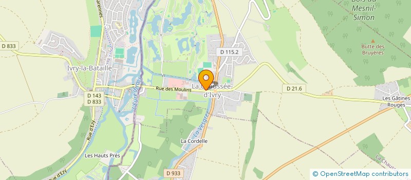 localisation de l'entreprise MAISONS CONCEPT ET TRADITION à LA CHAUSSEE-D'IVRY