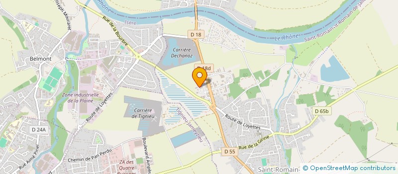 localisation de l'entreprise MAISONS CONSTRUCTION DESIGN  SAINT-ROMAIN-DE-JALIONAS