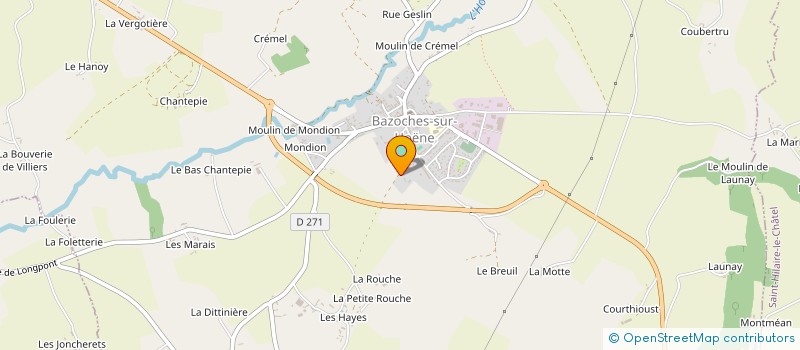 localisation de l'entreprise MAISONS D'HOTES HERTAULT DE BEAUFORT à BAZOCHES-SUR-HOENE