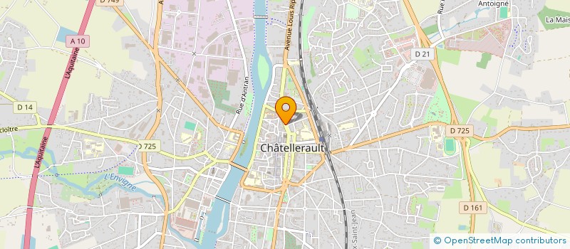 localisation de l'entreprise MAISONS D'HOTES - LA BOUTIQUE  CHATELLERAULT