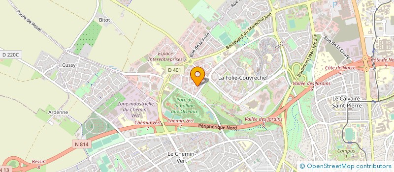 localisation de l'entreprise MAISONS D'INTERIEUR à CAEN