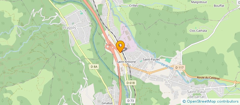 localisation de l'entreprise MAISONS DA CUNHA FRERES à SAINT-JEAN-DE-VERGES