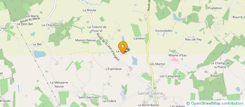 localisation de l'entreprise MAISONS DANS LES ARBRES à BEAUMONTOIS EN PERIGORD
