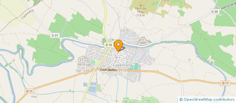 localisation de l'entreprise MAISONS DE CAPESTANG  CAPESTANG