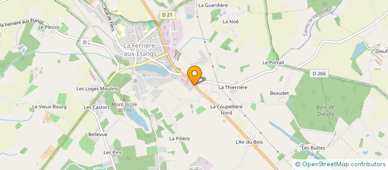 localisation de l'entreprise MAISONS DE L'ORNE à LA FERRIERE AUX ETANGS