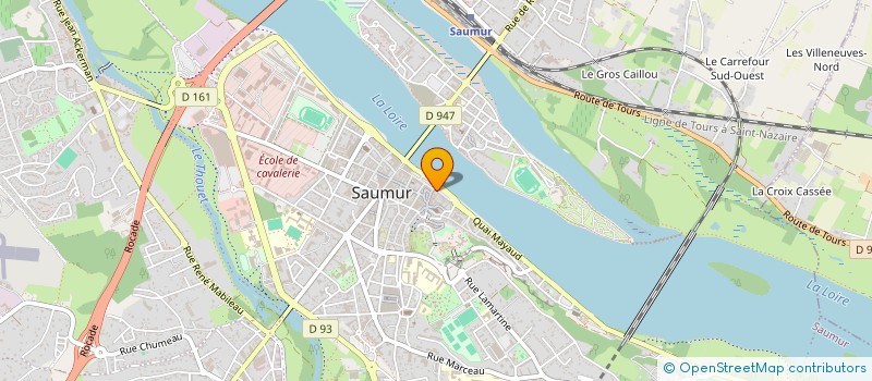 localisation de l'entreprise MAISONS DE L'OUEST à SAUMUR