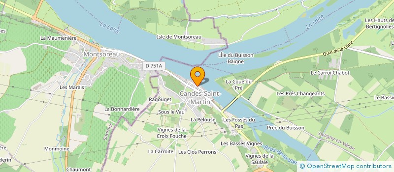 localisation de l'entreprise MAISONS DE LA CONFLUENCE  CANDES-SAINT-MARTIN