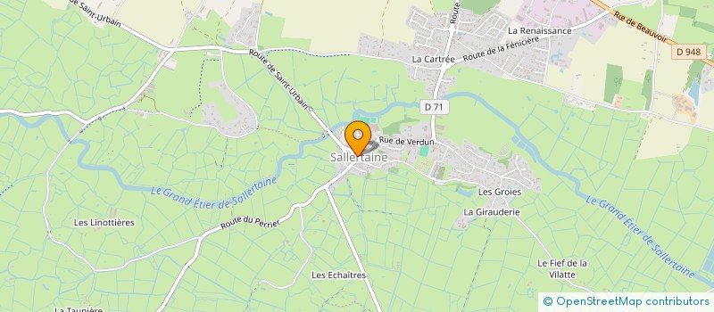 localisation de l'entreprise MAISONS &DEPENDANCES à SALLERTAINE