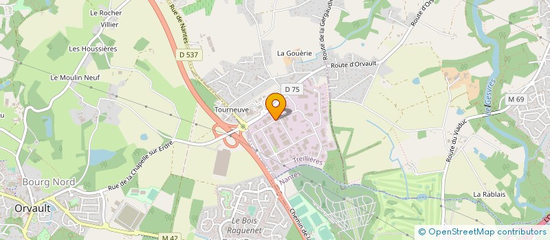 localisation de l'entreprise MAISONS DOMINIQUE CHARLES à TREILLIERES