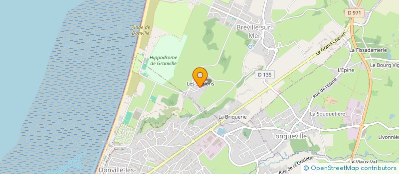 localisation de l'entreprise MAISONS DU BONHEUR  BREVILLE-SUR-MER