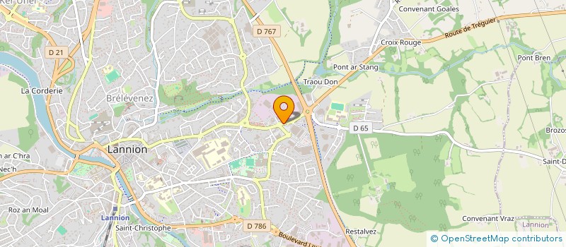 localisation de l'entreprise MAISONS DU TREGOR à LANNION