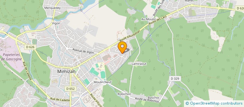 localisation de l'entreprise MAISONS DUBARRY  MIMIZAN