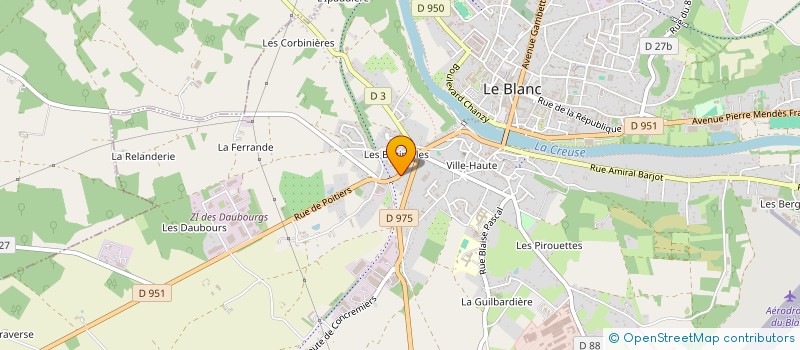 localisation de l'entreprise MAISONS EN BRENNE à LE BLANC