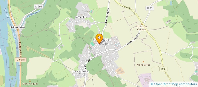 localisation de l'entreprise MAISONS EN NORMANDIE - MAITRISE D'UVRE  SAINT-AUBIN-CELLOVILLE