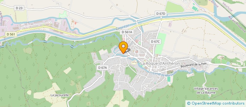 localisation de l'entreprise MAISONS ENERGIE  LA ROQUE-D'ANTHERON