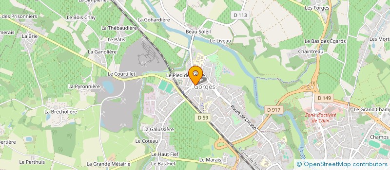 localisation de l'entreprise MAISONS ET BATIMENTS BASSE CONSOMMATION à GORGES
