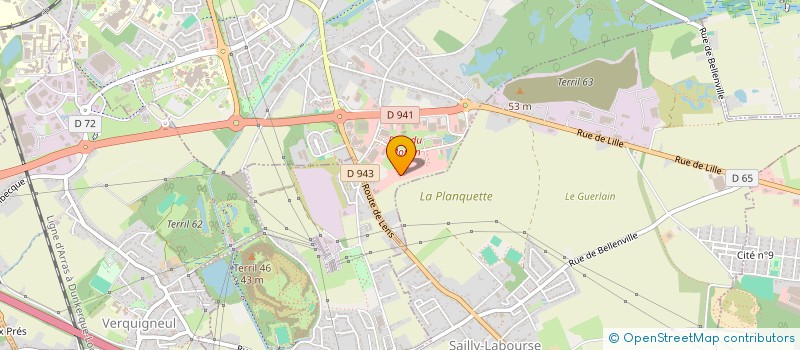 localisation de l'entreprise MAISONS ET METIERS DE L'ARTOIS  BEUVRY